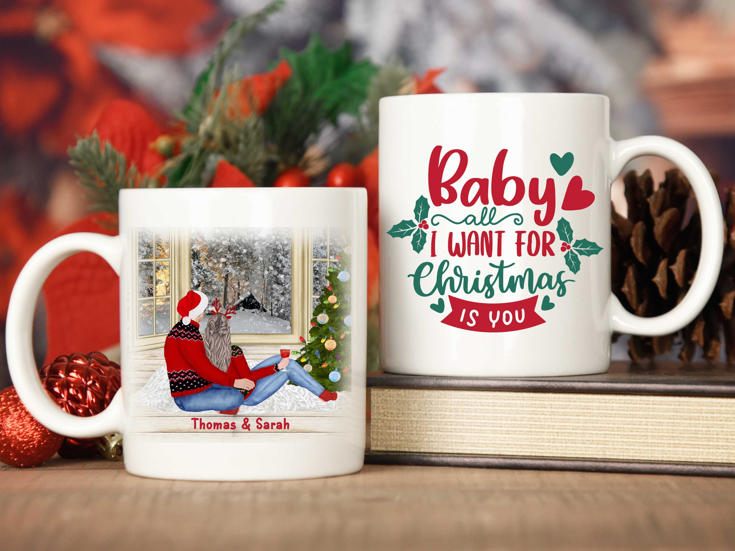 Taza De Cerámica Con Arte De Urraca En Acuarela - Regalo Bonito Para Cumpleaños O Navidad