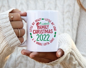 Christmas Family Last Name Mug - Holiday Coffee Mug - Personalized Christmas Mug - Christmas Gift - Christmas Eve Mug - Matching Mugs