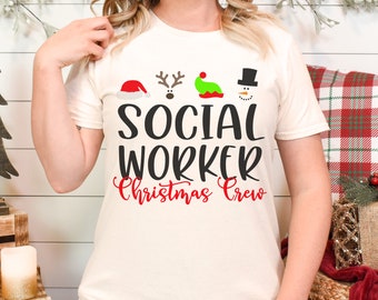 Social Worker Christmas Crew - Christmas Shirt - Winter Shirt - Christmas Gift - Foster Care - Social Worker Gift