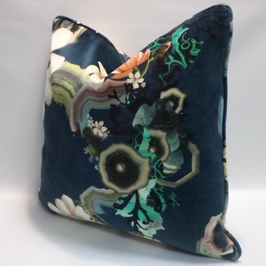 Designers Guild Christian Lacroix Algae Bloom Soft Agate FCL7061/01 20x20 Pillow navy abstract