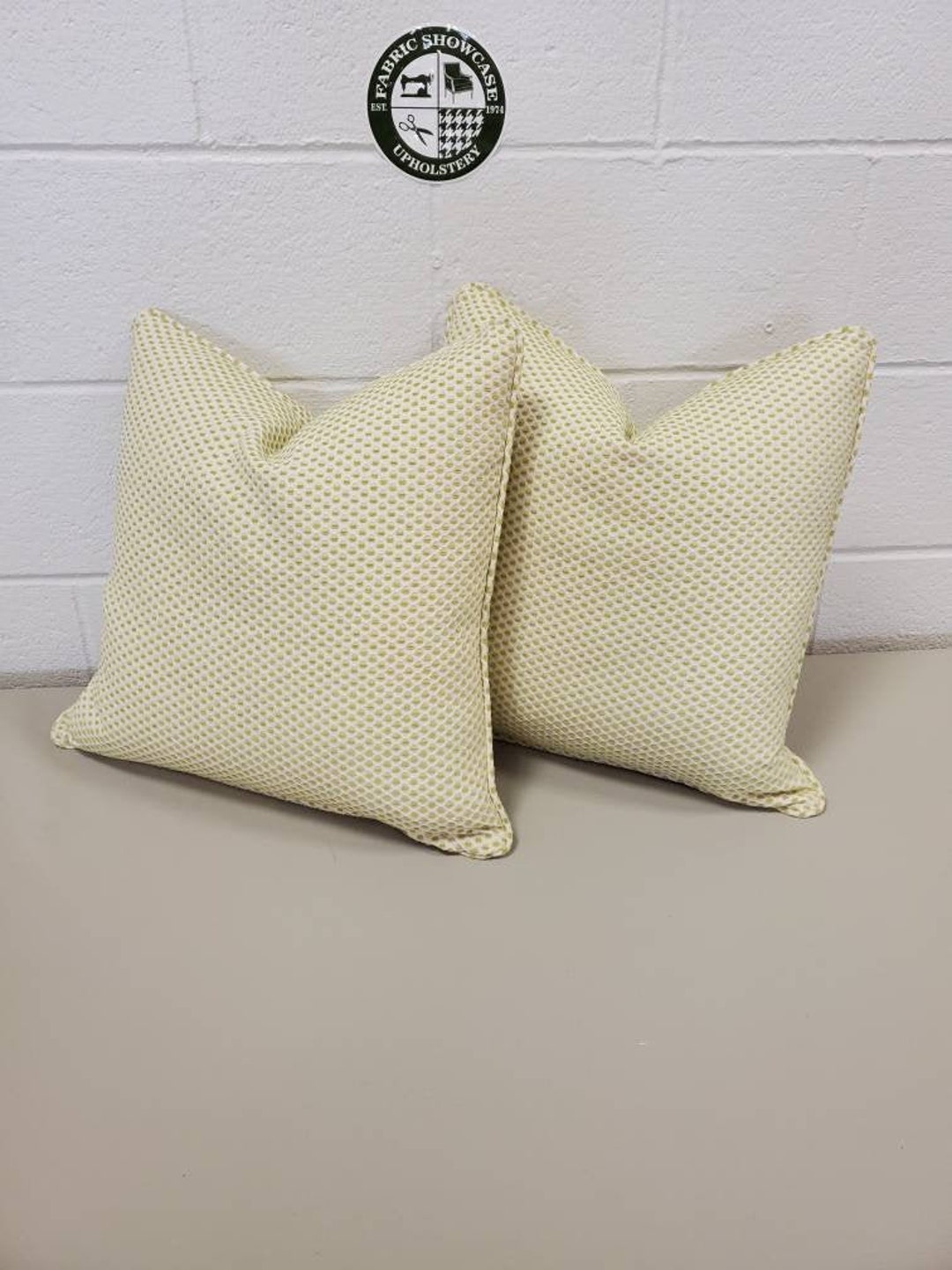 18x18 Down Feather Throw Pillow down feather green/white Etsy Italia