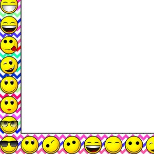 Emoji Borders | Colorful Borders | Rainbow Borders | Smiley Borders ...