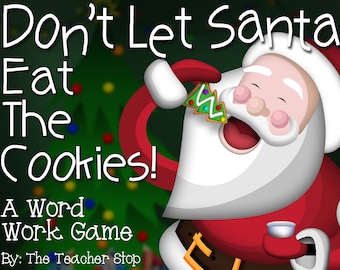 Santa's Cookies Sight Word Game: Christmas Literacy Center (PreK-3rd)