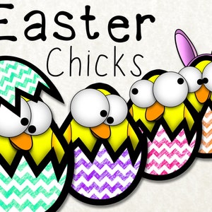 Easter Chicks PNG Easter Chicks Digital Silly Easter Chicks Download Clipart