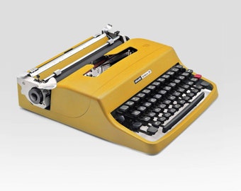 素晴らしいOLIVETTI LETTERA 32トラフィックイエローカラー、完璧な