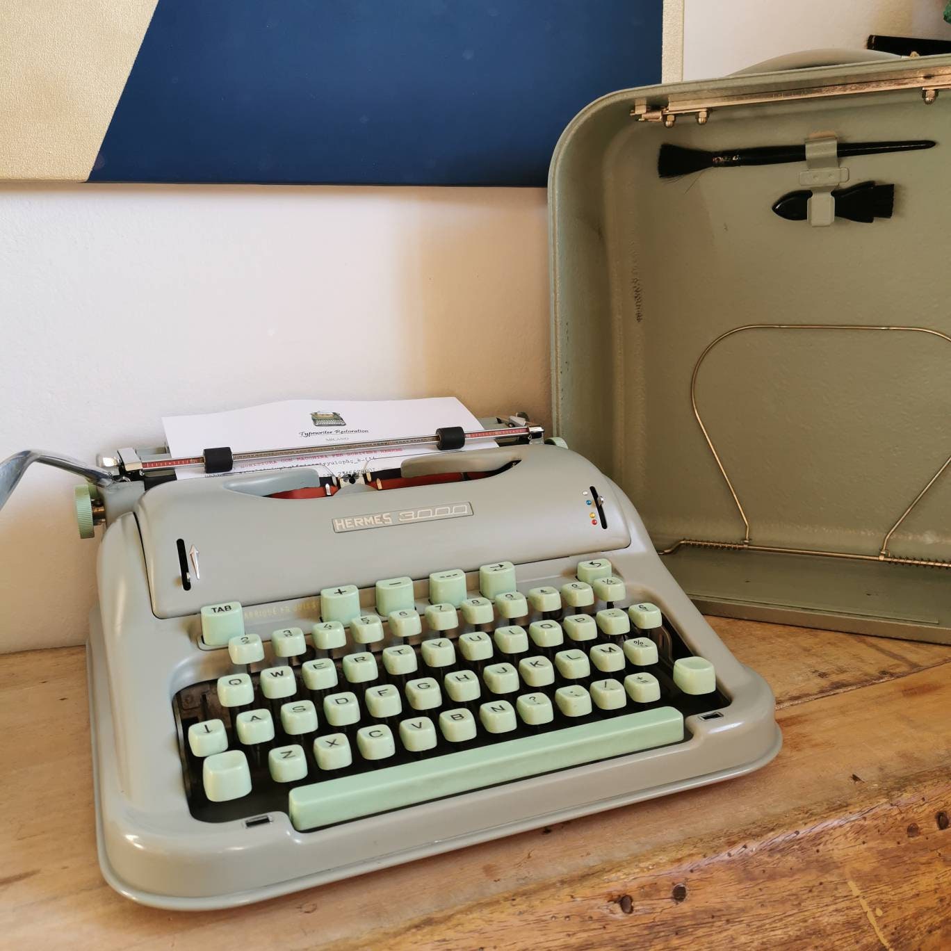 HERMES 3000 Typewriter Original Light Green - Etsy HERMES 3000 Typewriter Original Light Green - Etsy