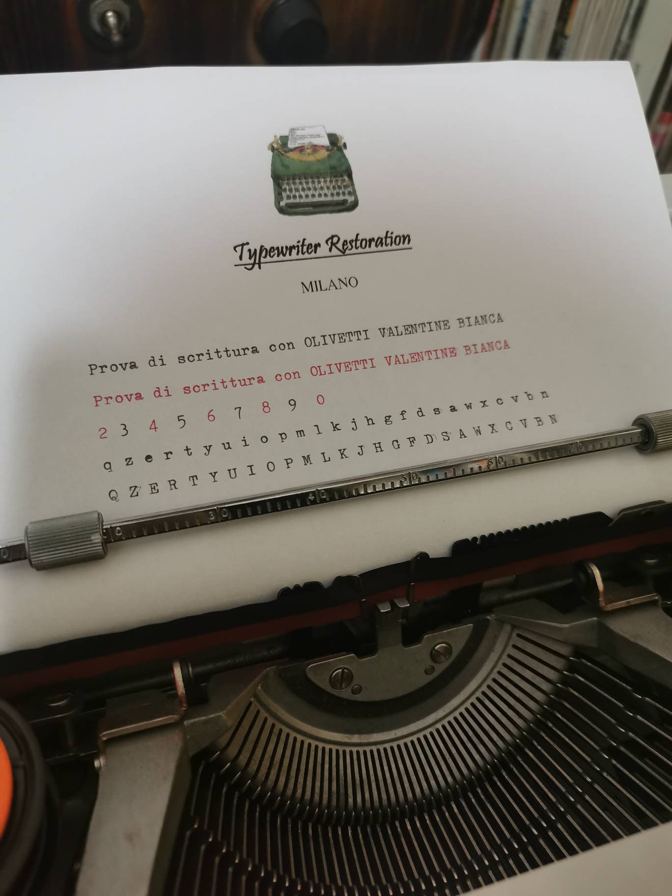 Olivetti Valentine S ホワイト タイプライター オリベッティ olivetti バレンタイン（緑） プレミアム中古タイプライター