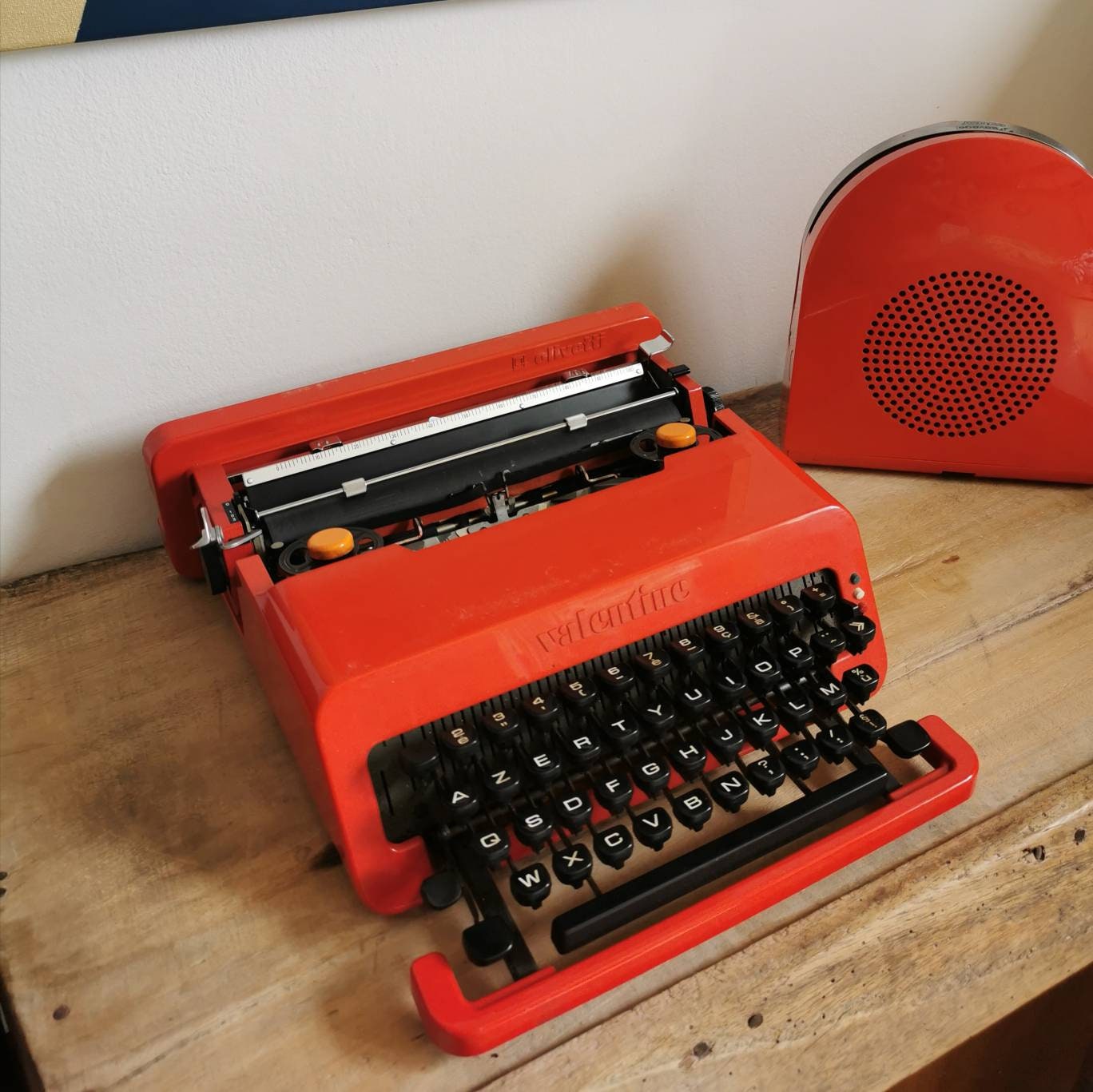 Olivetti レッド VALENTINE タイプライター - Sottsass デザイン