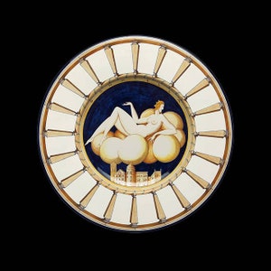 Plate GIO PONTI, &quot;my women&quot;: Donatella