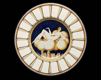 Plate GIO PONTI, "my women": Donatella