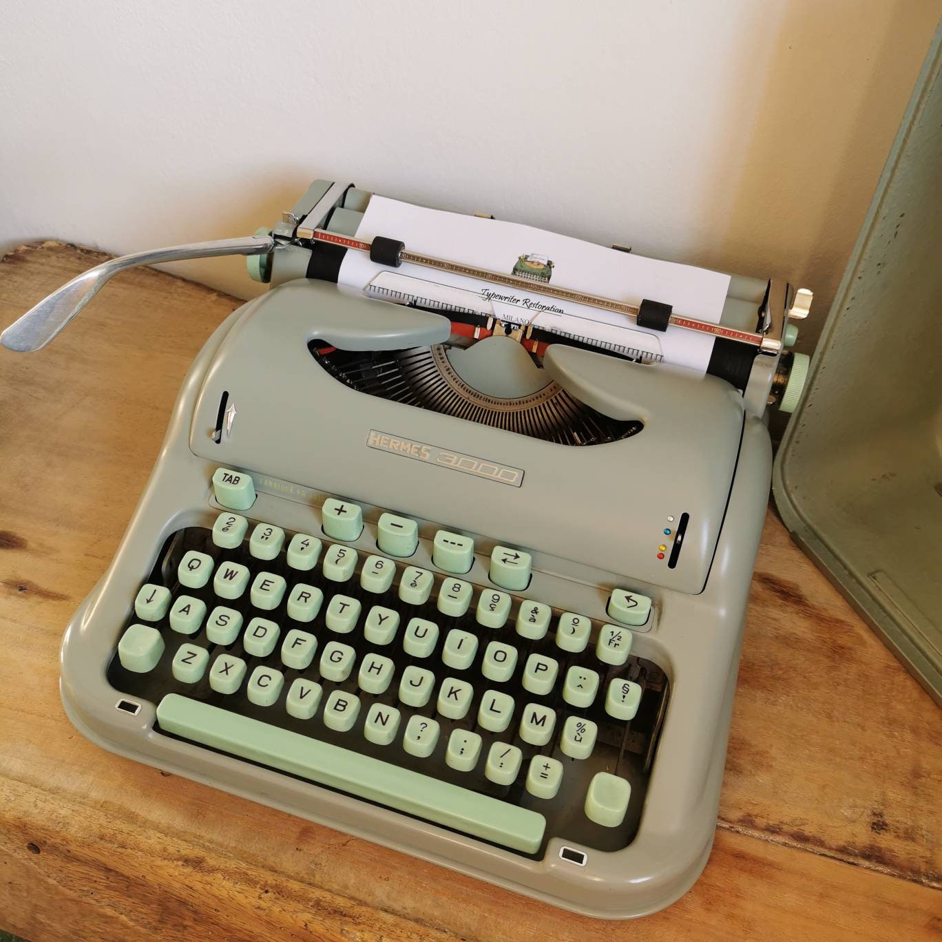 HERMES 3000 Typewriter Original Light Green - Etsy HERMES 3000 Typewriter Original Light Green - Etsy