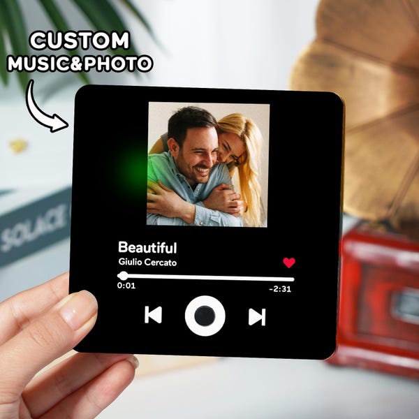 Magnet mit foto und lied - Etsy.de