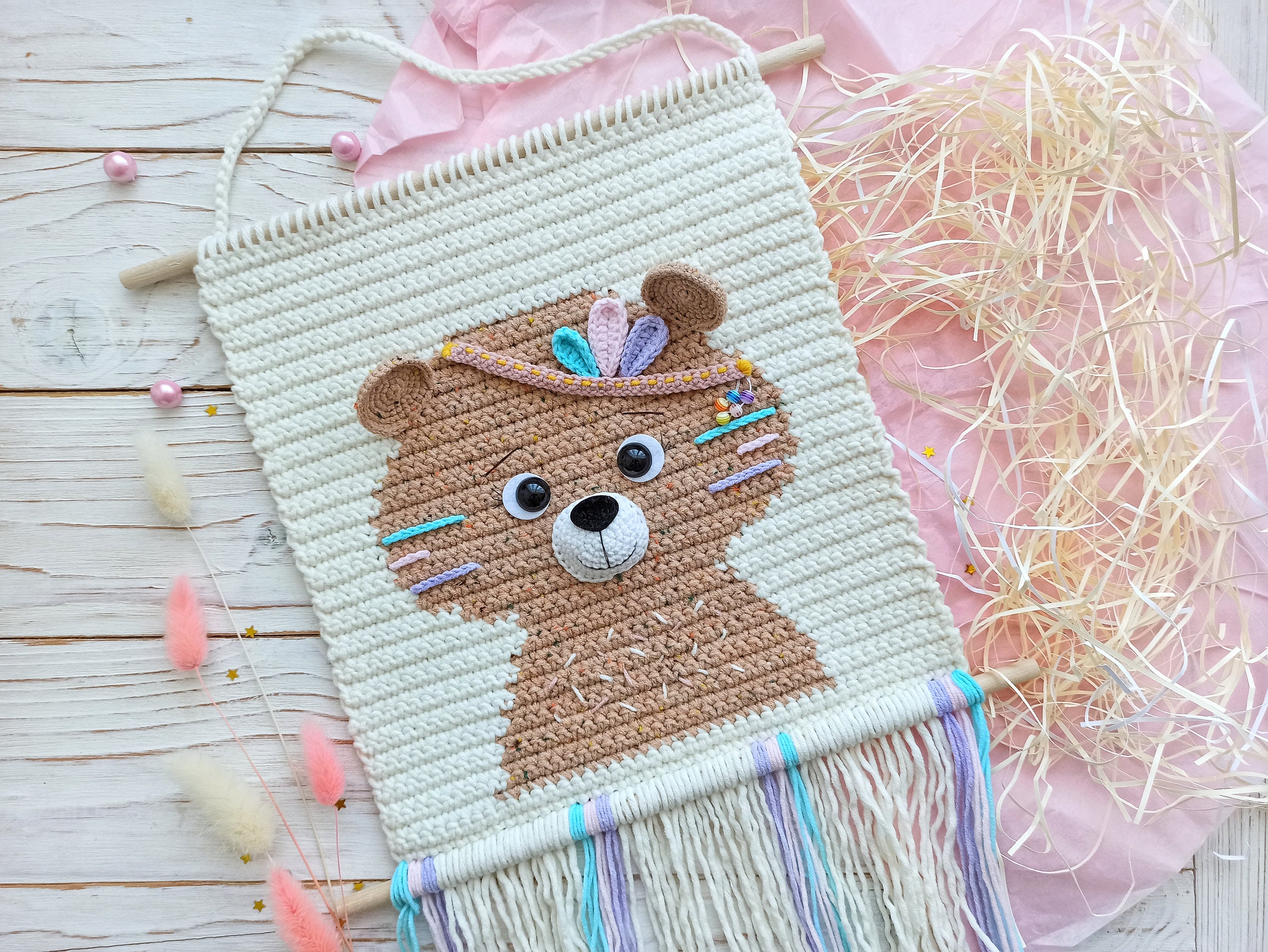 Teddy Bear Nursery Wall Art Girl | Etsy