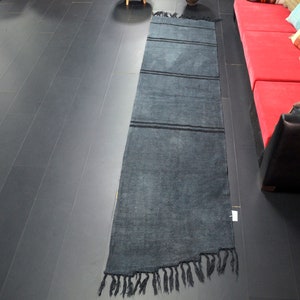 Hemp Runner Rug, 3x12 Rug, Antique Handmade Rug, Runner Kilim Rug, Hemp Wool Hallway Rug, Nomadic Runner, Boho Decor Rug, Turkish Runner