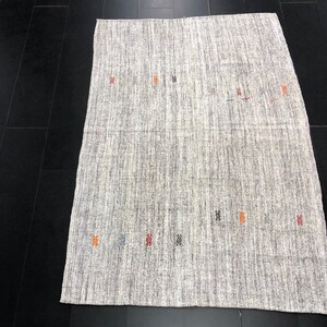 Vintage Turkish Kilim, Handmade Kilim, Tribal Kilim, Antique Kilim Rug, Natural Kilim, Unique Kilim, Wool Kilim Rug, 7.7 ft x 5.2 ft C958