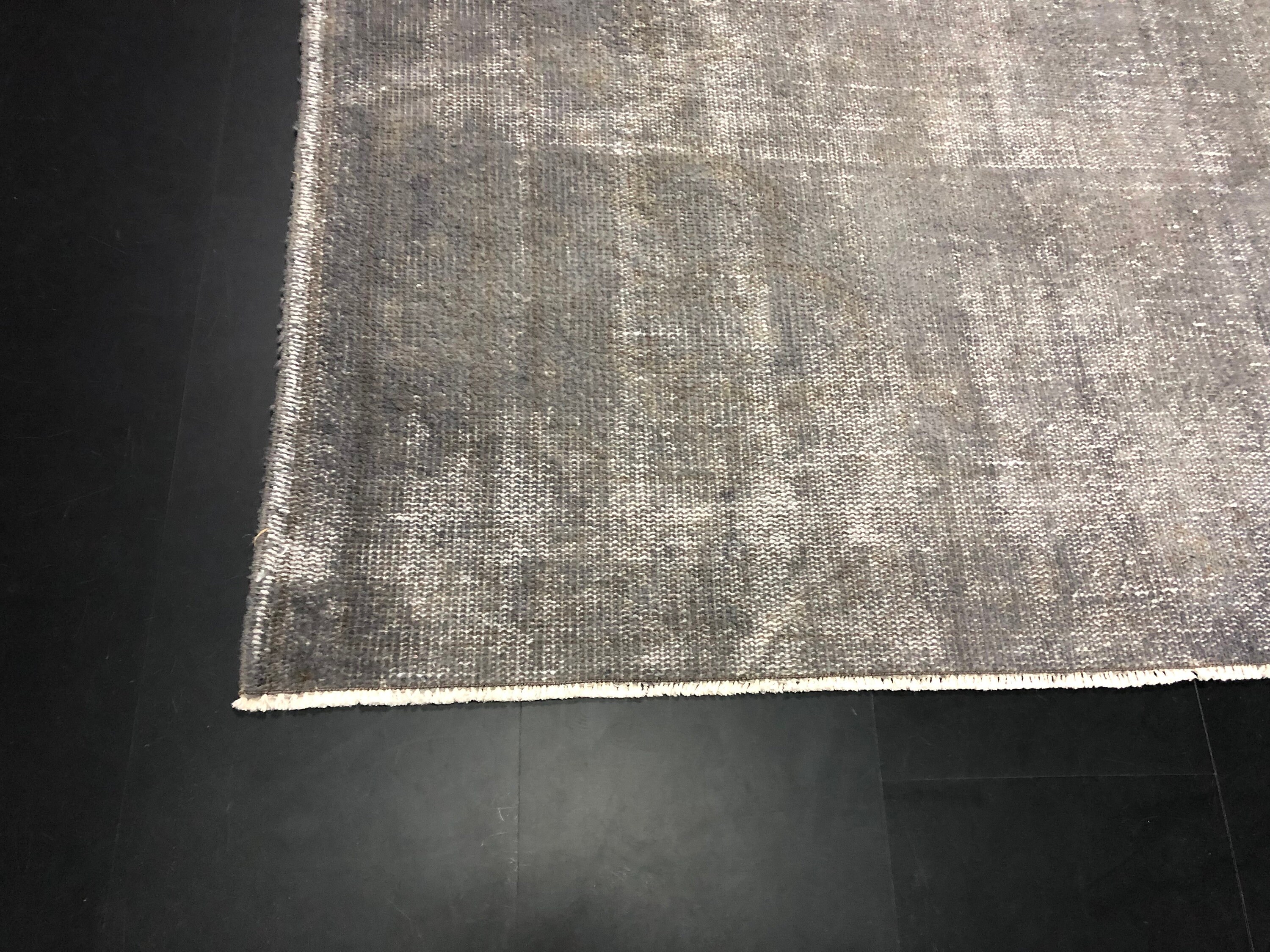 Muted Vintage Rug Gray Overdyed Rug Turkish Area Rug Etsy