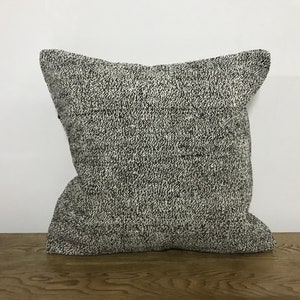 Black and White Kilim Pillow, Turkish Pillow, Decorative pillow, Handmade pillow, Modern pillow, Anatolian Pillow, Tribal Pillow 20&quot;, B292