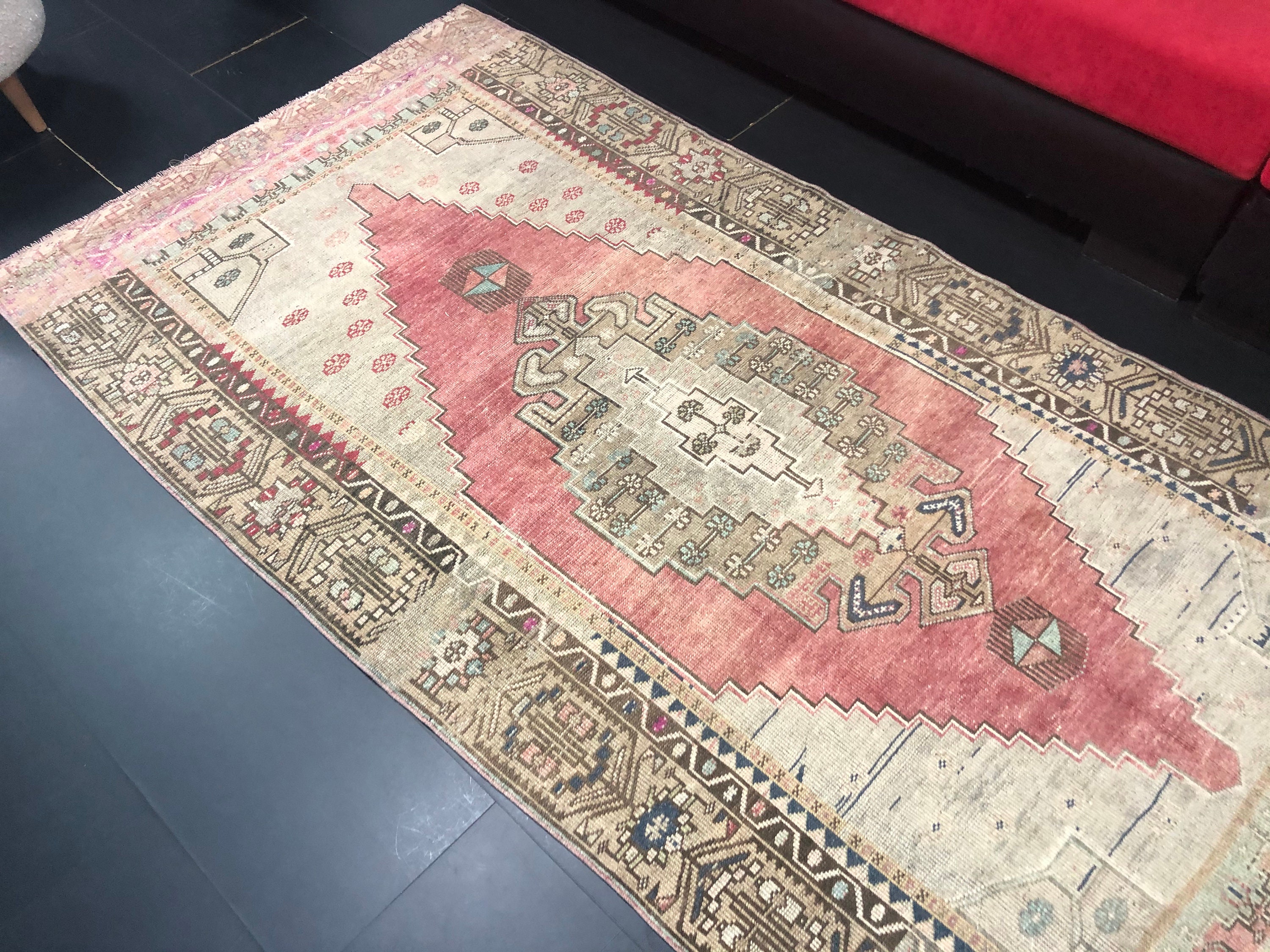 Medallion Design Rug Handmade Rug Antique Turkish Rug Etsy