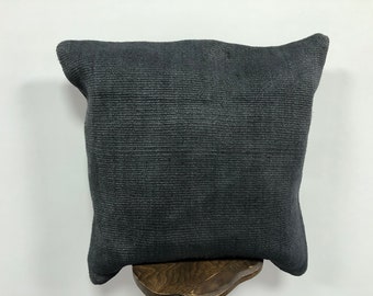 Handgemachte türkische grau Kissen, Sofa Kissen, Boho Kissenbezug, Stammes-Kissen, anatolischen Kissen, Wollkissen, Kissen, 20 x 20 Kissen, B513