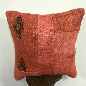 Red Design Pillow, Turkish Pillow Cover, Vintage Sofa Pillow, Ethnic Pillow, Boho Pillow Cover, Tribal Pillow, Pillow Cover 20x20 inc, B474