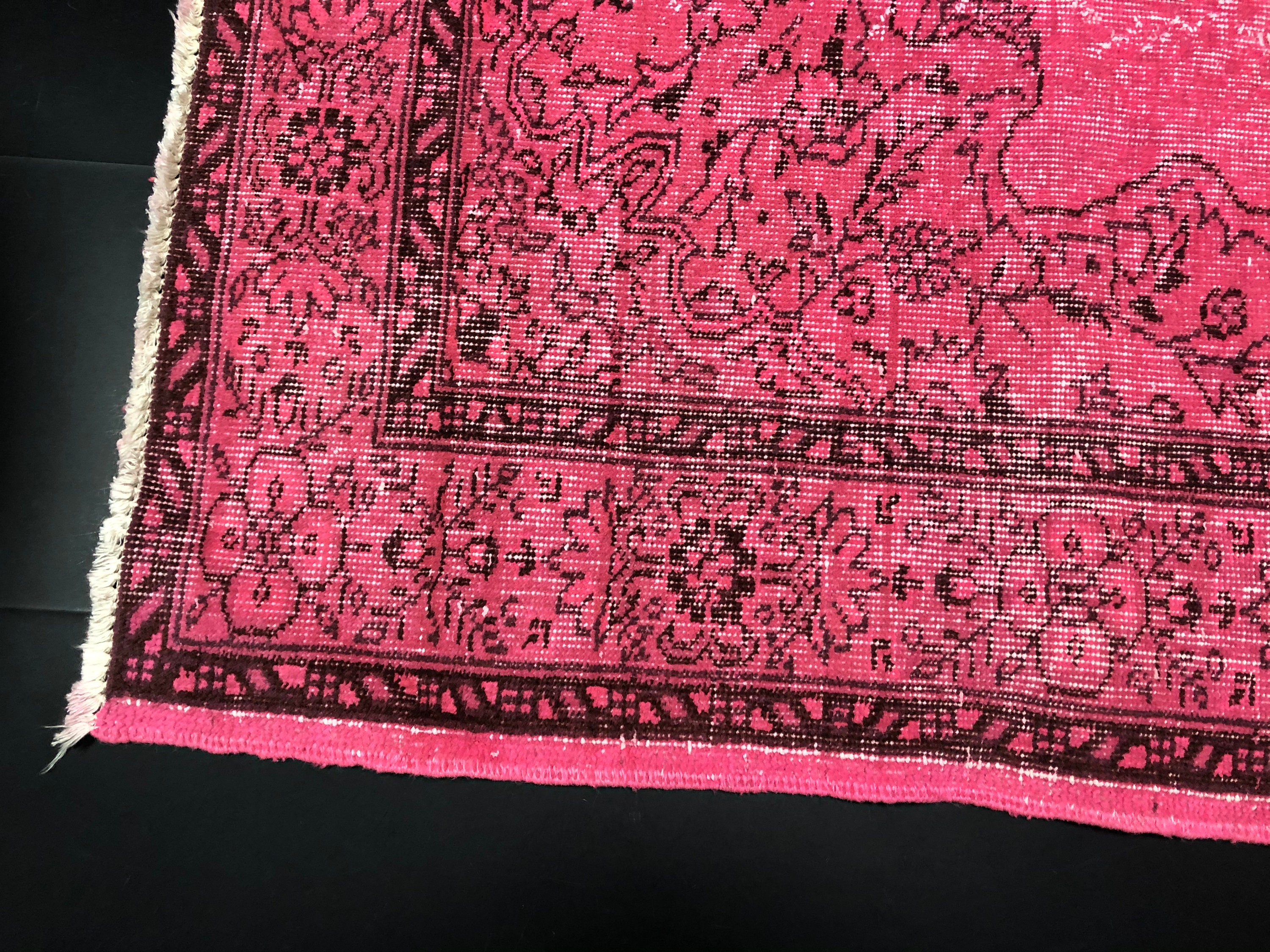 Pink Turkish Rug Pattern Pink Design Turkish Rug, Medallion Design Rug, Pink Vintage Rug ...