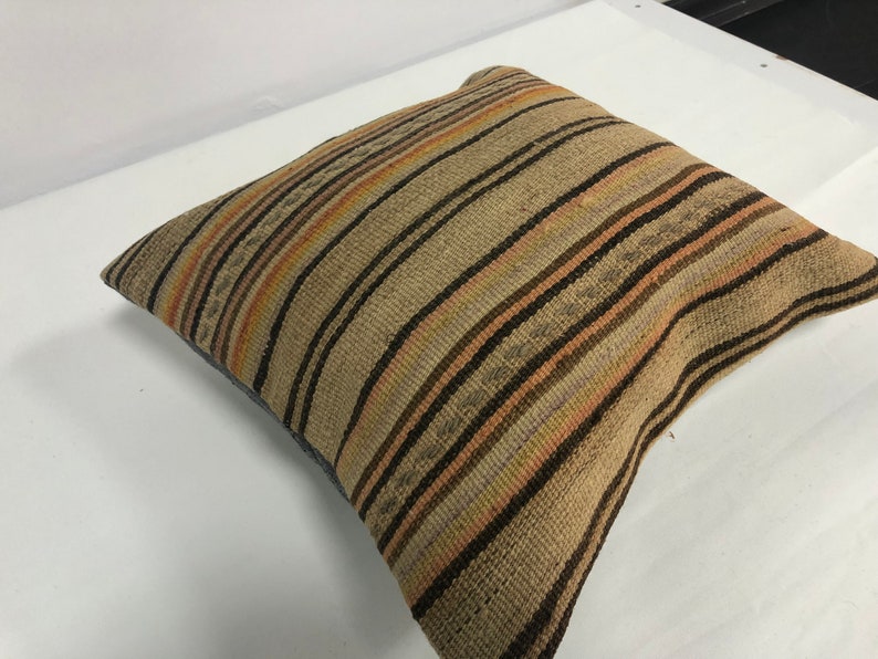 Camel Color Vintage Kilim Pillow Decorative Pillow Turkish Etsy