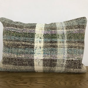 Turkish Decorative Pillow, Kilim Pillow, Ethnic Pillow, Vintage pillow, Antique Pillow, 16x24 inc Lumbar Pillow, Cushion Cover