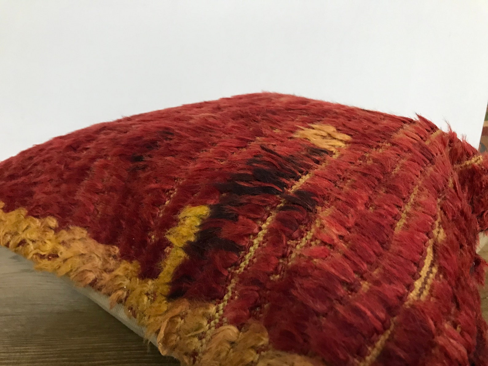 Red Turkish Pillow Turkish Handwoven Pillow Traditional Etsy