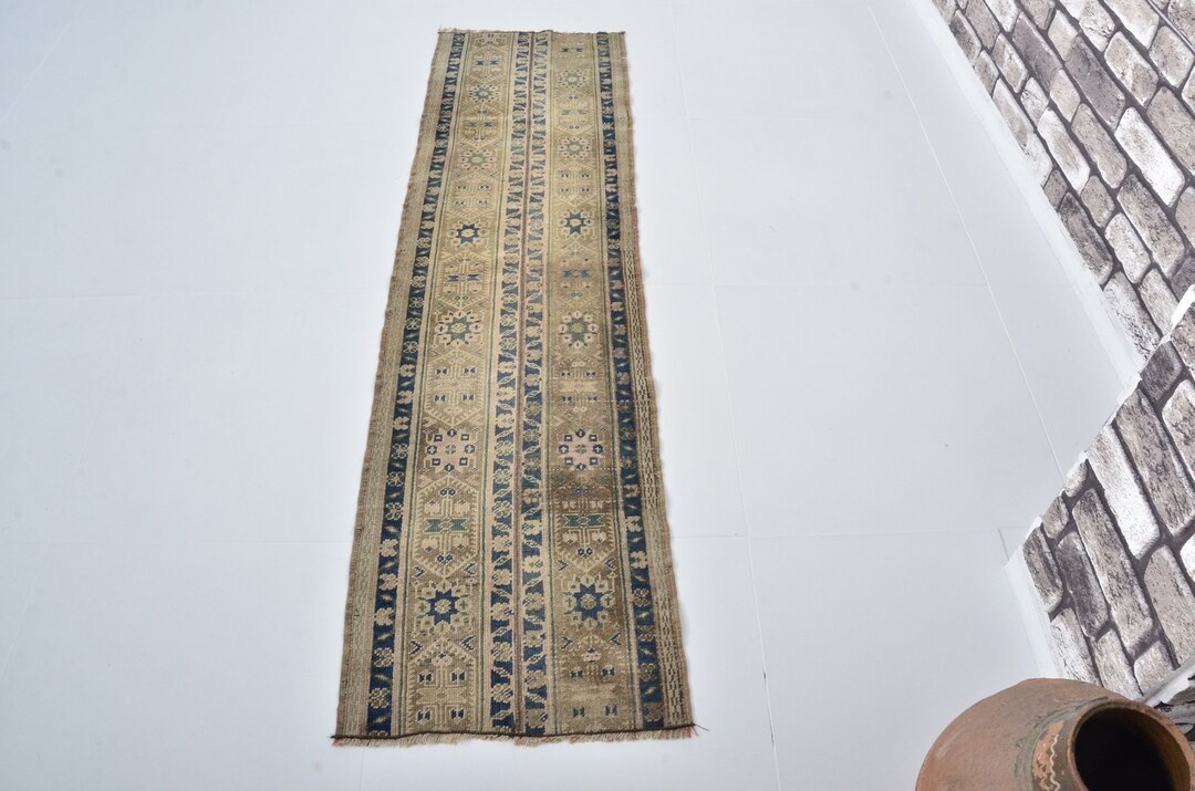Handmade Turkish Wool Runner Rug, Rustic Kitchen Decor (2x6) - Etsy