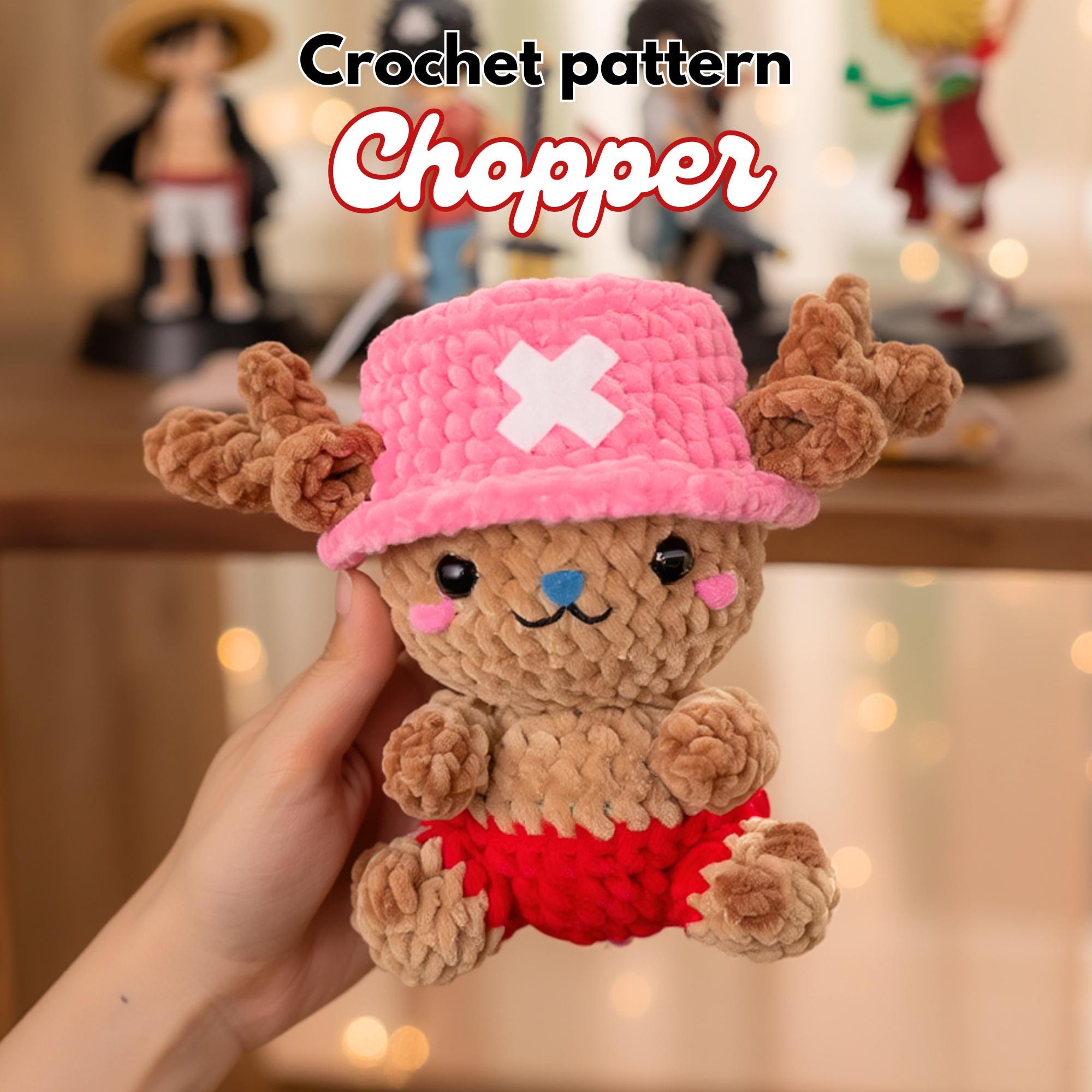 30 Anime Crochet Patterns to Stitch Your Favorite Characters, Plushies, and Fan-Favorite... 15 Chopper Reindeer Plush Pattern