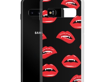 Pop art style vampire lips Samsung S10 Case