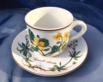 Villeroy & Boch Botanica tazzina da caffè con piattino, stoviglie vintage, regalo perfetto