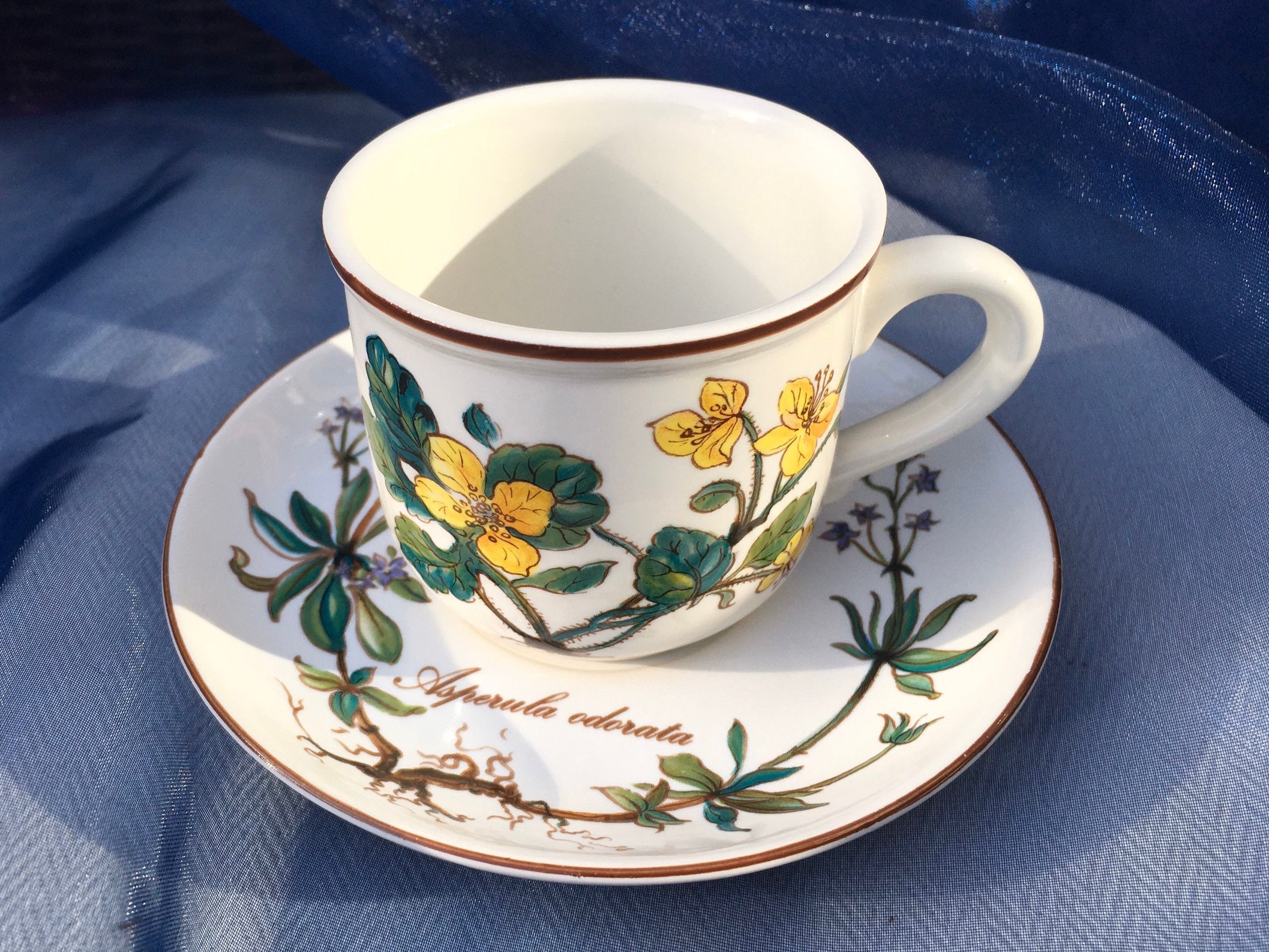 Villeroy & Boch Botanica Espresso Cup and Saucer Vintage - Etsy
