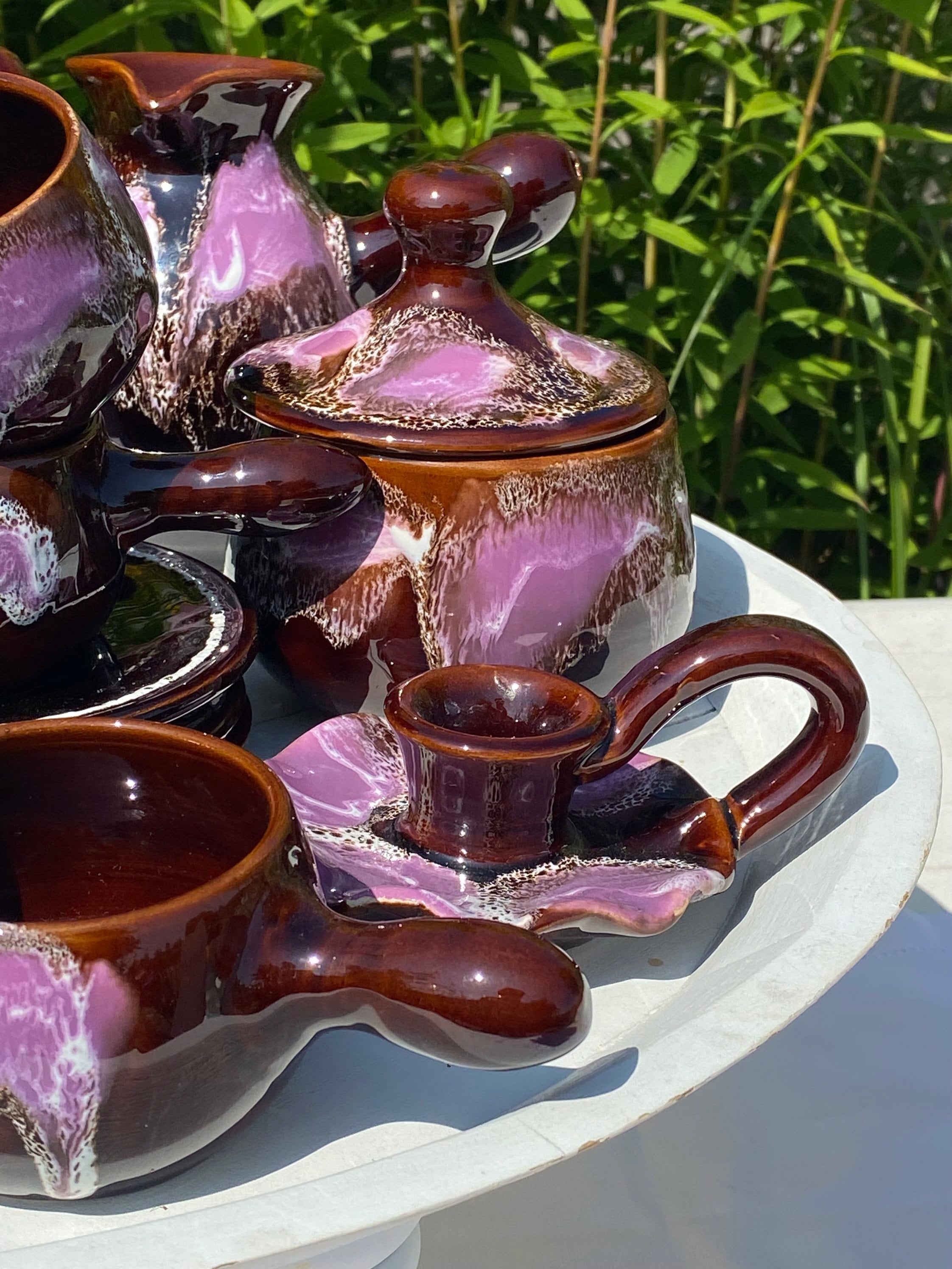 Vintage 70s pottery crockery set for tea or coffee perfect Etsy