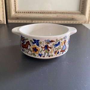 Villeroy & Boch Troubadour soup bowl, bowl for soup or dessert, cheerful, vintage tableware, perfect gift.