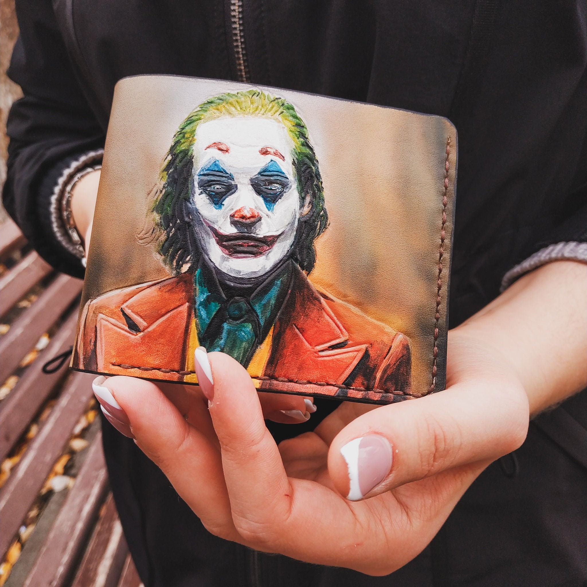 Personalized Handcrafted Wallet JOKER 2019 Film Embossing Etsy