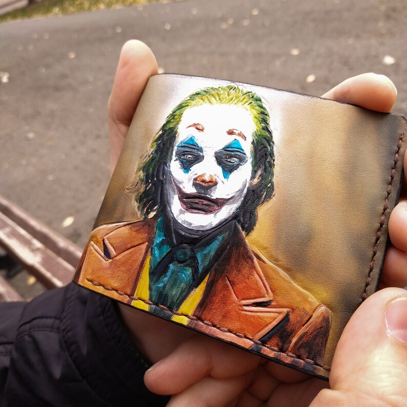 Personalized Handcrafted Wallet JOKER 2019 Film Embossing Etsy