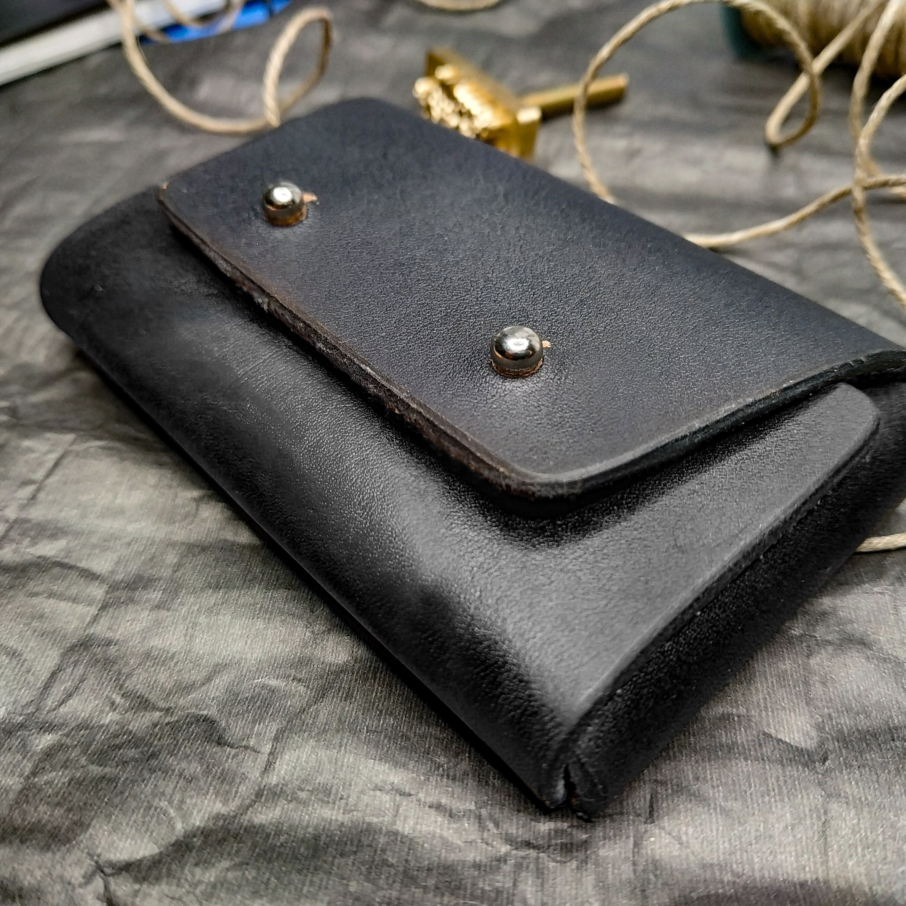 Leather small wallet Iron Man Arc Reactor Leather card Etsy