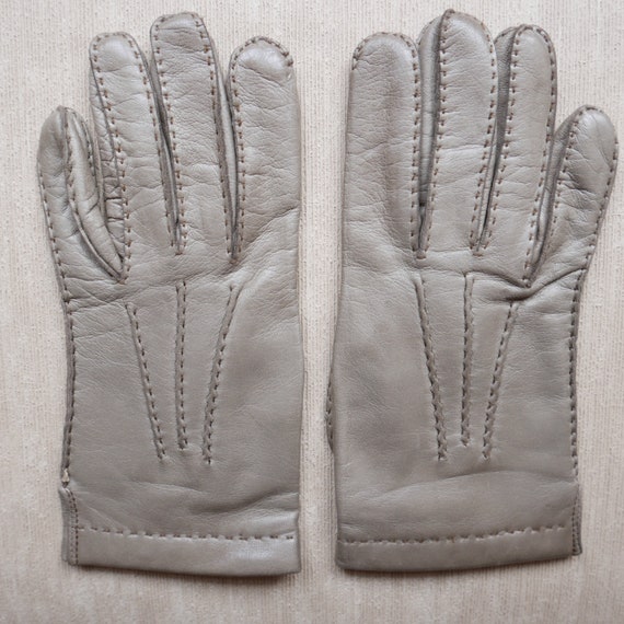 Vintage Men’s Dress / Driving Gloves. Lined 100% … - image 2