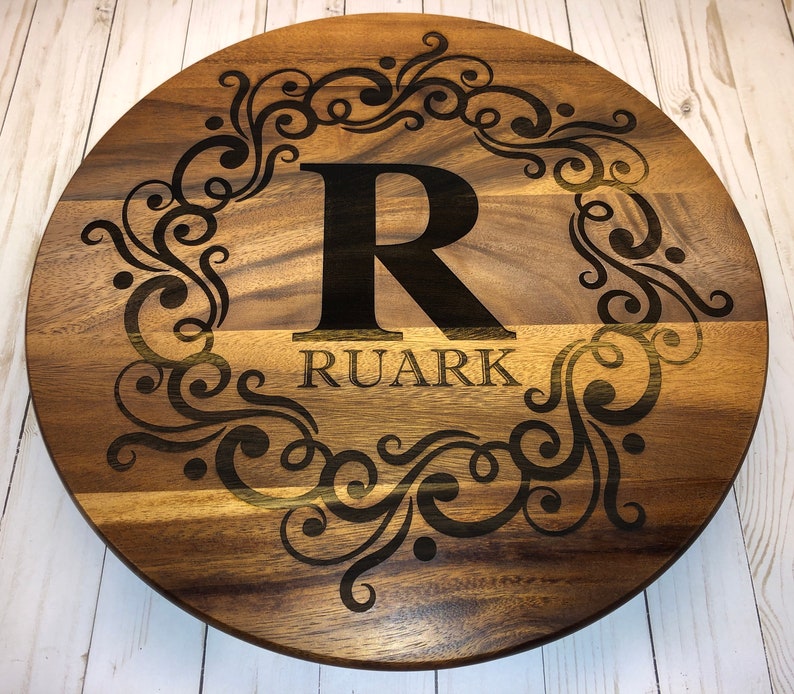 Personalized Lazy Susan Etsy