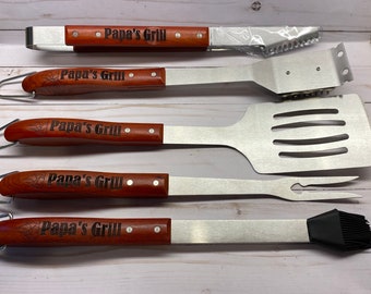 Engraved Grill Tool Set