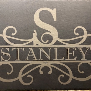 Slate Cheese Board Monogrammed