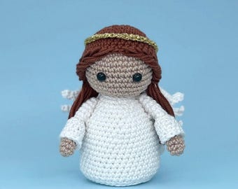 Weihnachtsengel PDF Häkelanleitung, Amigurumi Engel, Puppe Anfänger Anleitung, Easy Häkelgeschenk Anleitung, Weihnachtsdekoration Ornament häkeln