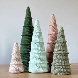 Pattern bundle 3 variations of Christmas trees, Bobble Christmas trees, Home decor gift, Crochet patterns, Diy Christmas trees decoration image 5