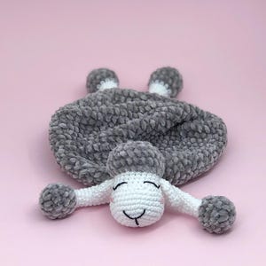Lamm Schaf Baby Schmusetuch Häkelanleitung, Easy Bauernhof Tier Schmusedecke häkeln