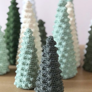 Pattern bundle 2 variations of Bobble Christmas trees, Home decor holiday gift, Winter crochet patterns, Diy Christmas trees decoration image 8