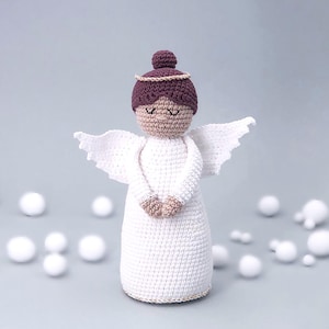 Weihnachtsengel gehäkelte Amigurumi Muster, PDF Muster, einfache Häkelanleitung Engel, Weihnachtsengel gehäkelte Deko, PDF Muster