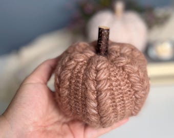 Patrón de crochet de calabazas en 2 tamaños, Patrón de calabazas trenzadas, Decoración del hogar de otoño, Patrón de crochet de decoración de Acción de Gracias, Decoración rústica moderna