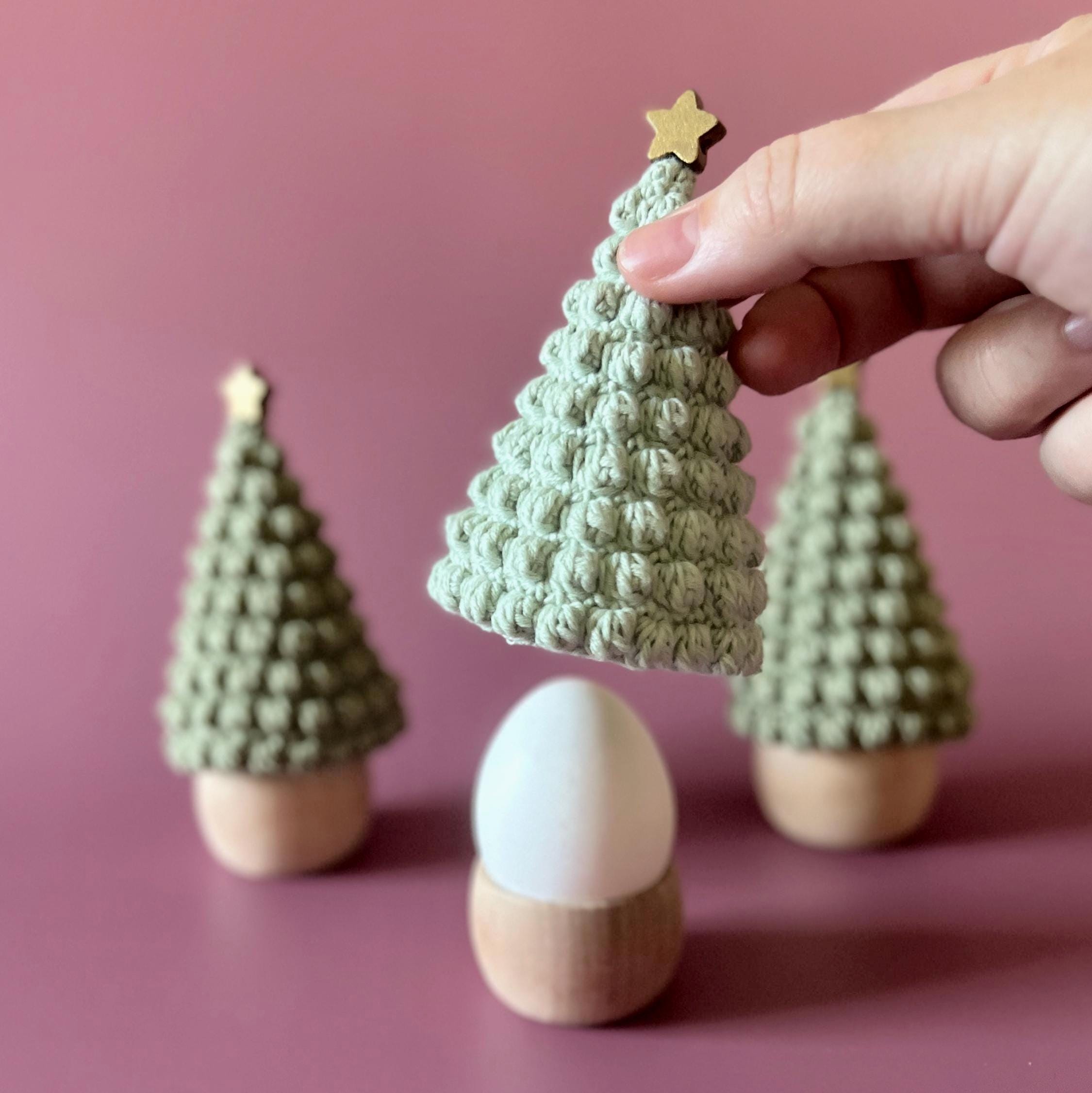30 Christmas Tree Hat Crochet Patterns for Festive Holiday Makes 31 Bobble Tree Egg Cozy Crochet Pattern