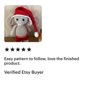 Christmas mouse amigurumi pattern, Crochet Christmas mouse pattern, Crochet Christmas gift, Crochet mouse toy pdf pattern, Holiday diy decor image 9